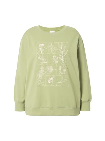 Ulla Popken Sweatshirt in seaweed