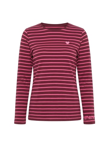 Ulla Popken Langarmshirt in weinrot