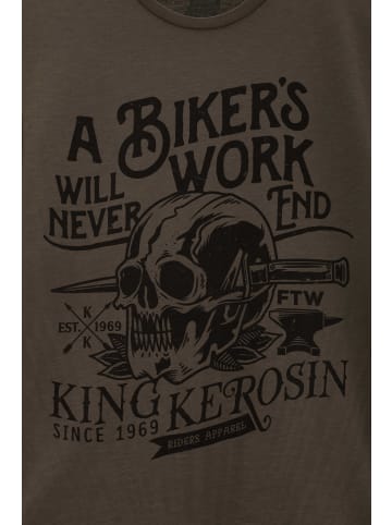 King Kerosin T-Shirt in Grün