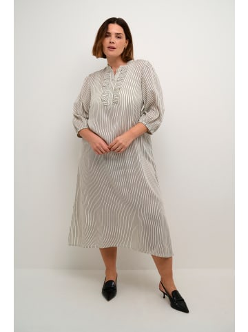KAFFE curve Kleid KCsidse in Turtledove/Black Stripe