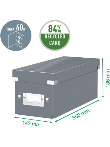 Leitz Ablagebox Click & Store CD rot
