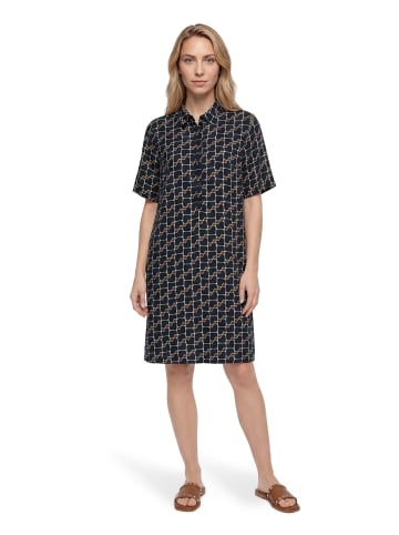 Betty Barclay Hemdblusenkleid mit Aufdruck in Dark Blue/Brown