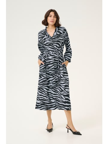 Kaffe Kleid KAolga Regular fit in Blue / Black graphic