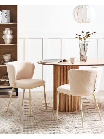 Beliani 2er-Set Esszimmerstuhl MINA II in Beige