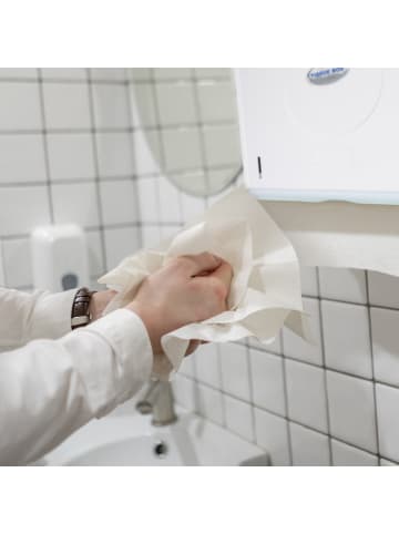 relaxdays Papierhandtuchspender Wand in Weiß - (B)27,5 x (H)20,5 x (T)10 cm