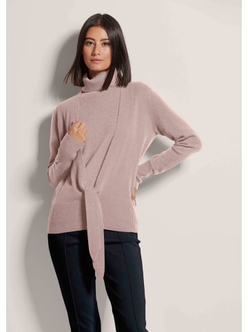 MADELEINE Kaschmirstrickjacke mit V-Ausschnitt in dunkelpuder