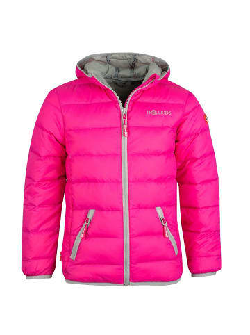 Trollkids Jacke "Dovrefjell" in Pink / Silbergrau