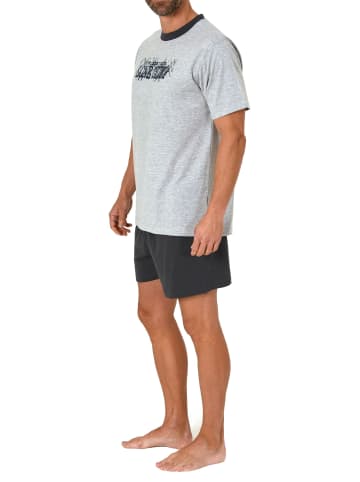 NORMANN Zeitlose shorty Pyjama Schlafanzug - 73898 in grau