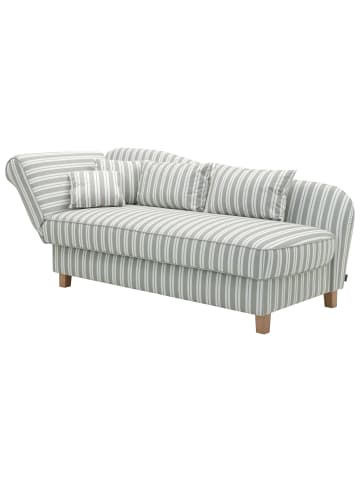 58 aufm Kessel RECAMIERE Armlehne links Katia Flachgewebe hellgrau