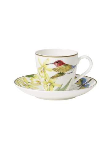 Villeroy & Boch 6er Set Espressotassen mit Untertassen Amazonia 60 ml in bunt
