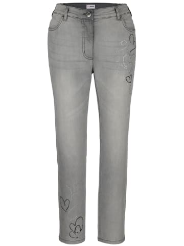 MIAMODA Jeans in grey denim