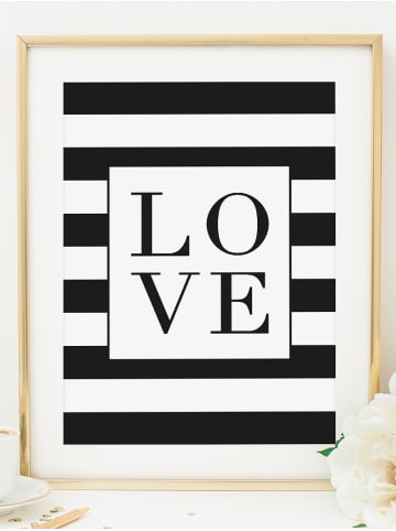 Tales by Jen Poster / Kunstdruck "Monochrome Love" I Ohne Rahmen