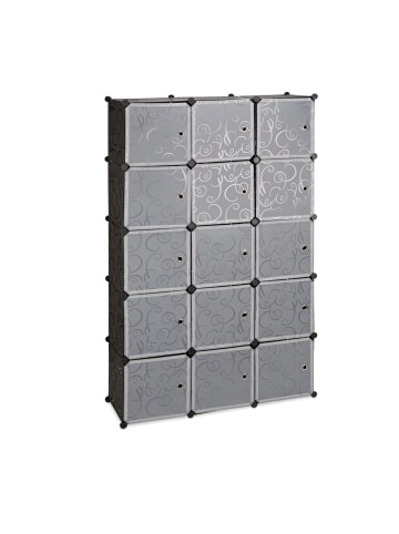 relaxdays Regalsystem in Schwarz
