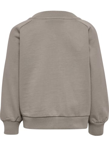 Hummel Kinder Trainingsjacke "Hmlmini Loose Block Zip Jacket" in Braun