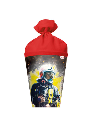 ROTH Schultüte groß Feuerwehrmann 70 cm in Rot