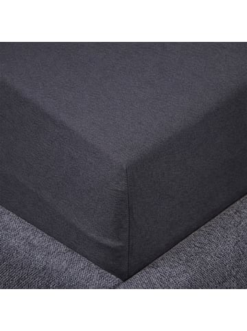 Traumschloss Premium Edel-Jersey Spannbettlaken in anthrazit