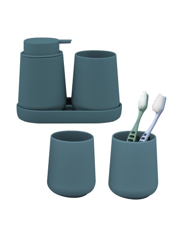 eluno Bad-Accessoires Set TESERO 5tlg. ca. 8,5 x 12 x 9 cm (B/H/T)