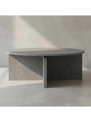 KADIMA DESIGN Couchtisch 70x70x33 cm Sofatisch in Beton-Optik Modern, Design in Grau