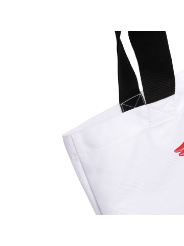 Mr. & Mrs. Panda Totebag Flamingo Yoga mit Spruch in Weiß