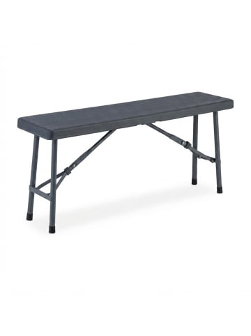 relaxdays 2 x Bierbank in Grau - (B)100 x (H)42 x (T)25 cm