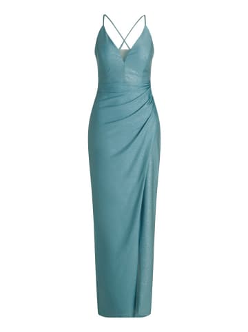 Vera Mont Abendkleid im Glitzer-Look in Mint/Silver