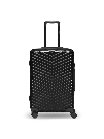 Redolz Essentials 18 4 Rollen Trolley 66 cm mit Dehnfalte in metallic-black shiny