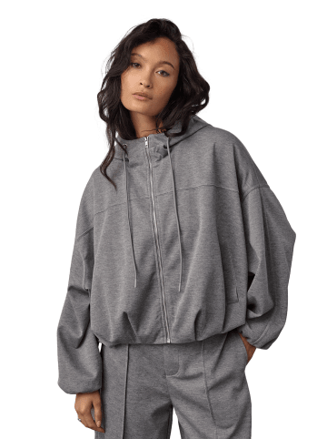 Co'couture LANCE CC BALLOON HOODIE in Mid Grey Melange