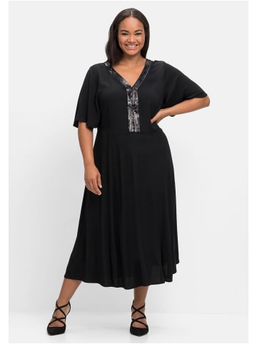 sheego Abendkleid in schwarz