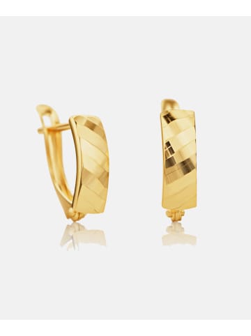 Diamant L'éternel Ohrringe aus 375 Gelbgold