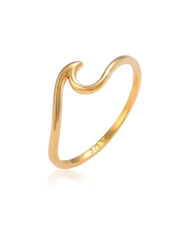 Elli Ring 375 Gelbgold Wellen in Gold