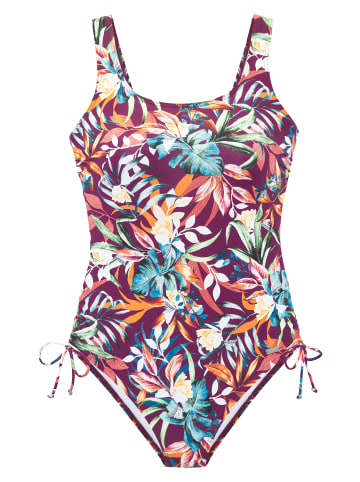 Venice Beach Badeanzug in bordeaux bedruckt