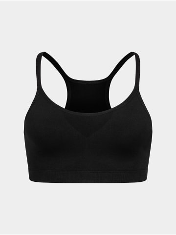 Erlich Textil  Lula Sport Bralette bügellos mittlerer Halt aus recyceltem Polyamid in schwarz