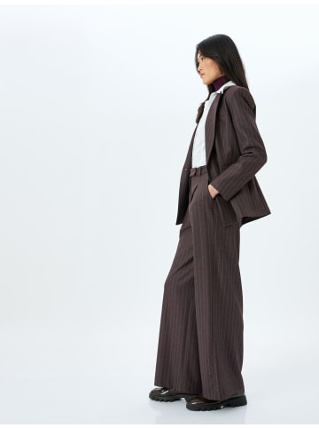 KOTON Hose in Bordo Gestreift