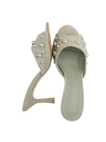 Ital-Design High-Heel Sandalette in Hellgrün