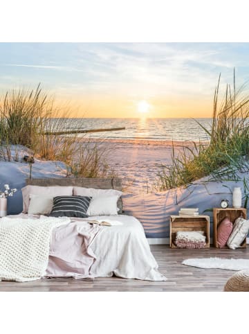 WALLARENA Fototapete Strand in Beige