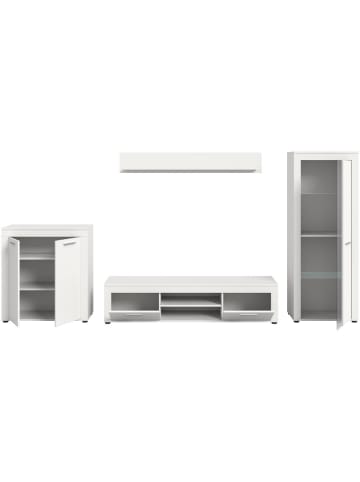 ebuy24 Regal Jam Weiß 330 x 35 cm