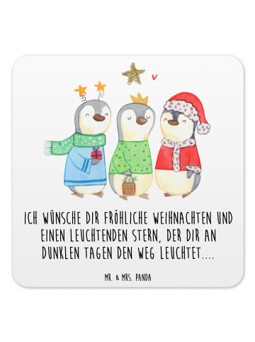 Mr. & Mrs. Panda Untersetzer Set Winterzeit Heilige drei Könige ... in Weiß
