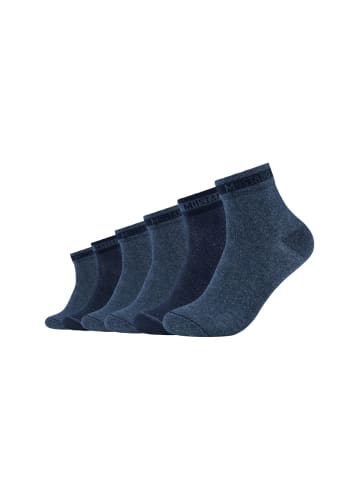 Mustang Kurzsocken 6er Pack casual in jeans mix