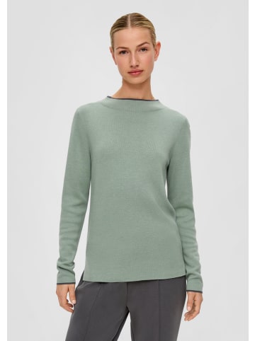 s.Oliver Strickpullover in 7210_dunkles salbeigrün
