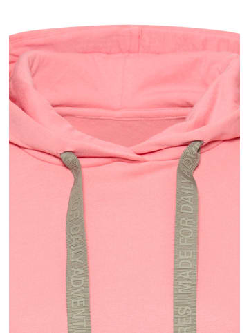 Camel Active Hoodie aus reiner Baumwolle in Beere