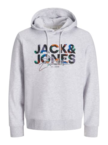 JACK & JONES PLUS Kapuzenpullover in White Melange