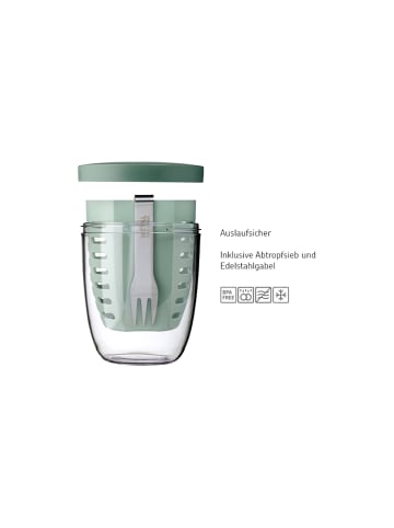 Mepal Fruitpot Ellipse 600 ml in Nordic Green