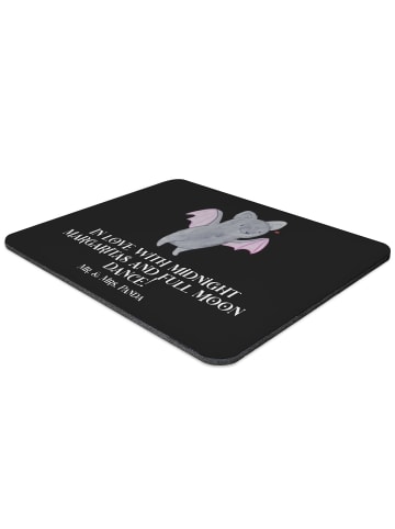 Mr. & Mrs. Panda Maus Pad Halloween Magie mit Spruch in Schwarz