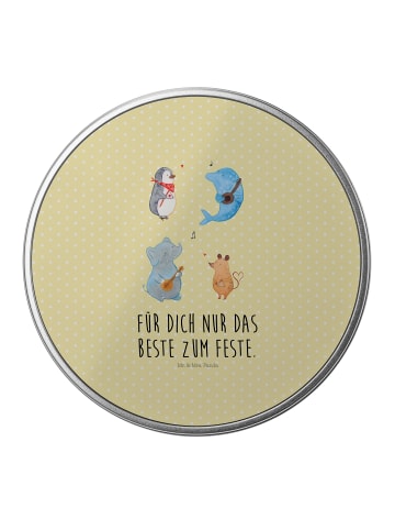 Mr. & Mrs. Panda Aufbewahrungsbox Big Einheit mit Spruch in Gelb Pastell