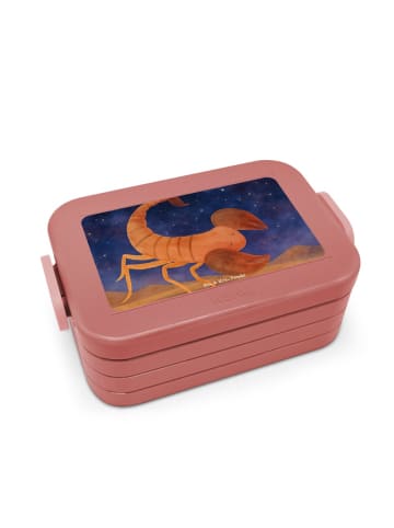 Mr. & Mrs. Panda Lunchbox Sternzeichen Skorpion Design ohne Spruch in Rot Pastell