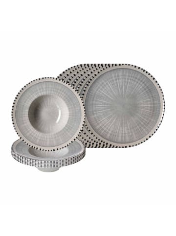Ritzenhoff & Breker 12er Set Pizza- und Pasta-Set Natura in Grau