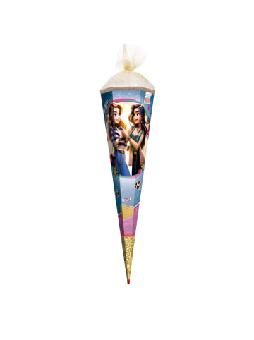 Schultüte groß 85 cm Best Friends Forever Goldborte Spezialtüll in Bunt