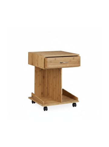relaxdays Beistelltisch in Natur - (B)43 x (H)56,5 x (T)46 cm