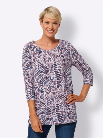 Sieh an! Longshirt in ecru-rosé-bedruckt