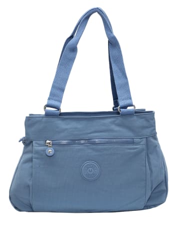 Mindesa Damen Umhängetasche in Blau Grau